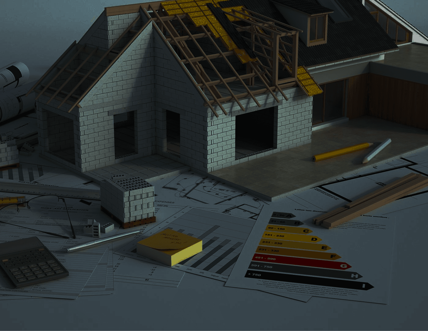 Modern interior living space with wooden furniture and minimalist design